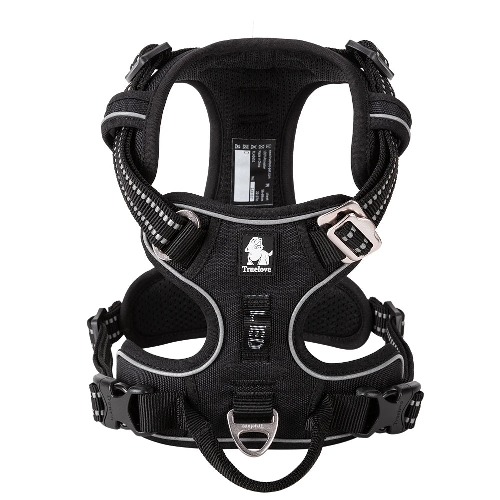 Winhyepet Training Dog Vest Reflective Light Nylon Padding Service Harness Protective Clothes for Small Medium Large Dogs
