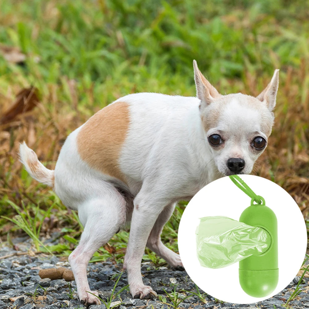 Shunmaii Dog Poop Bag Dispenser 450 Count Unscented Bags