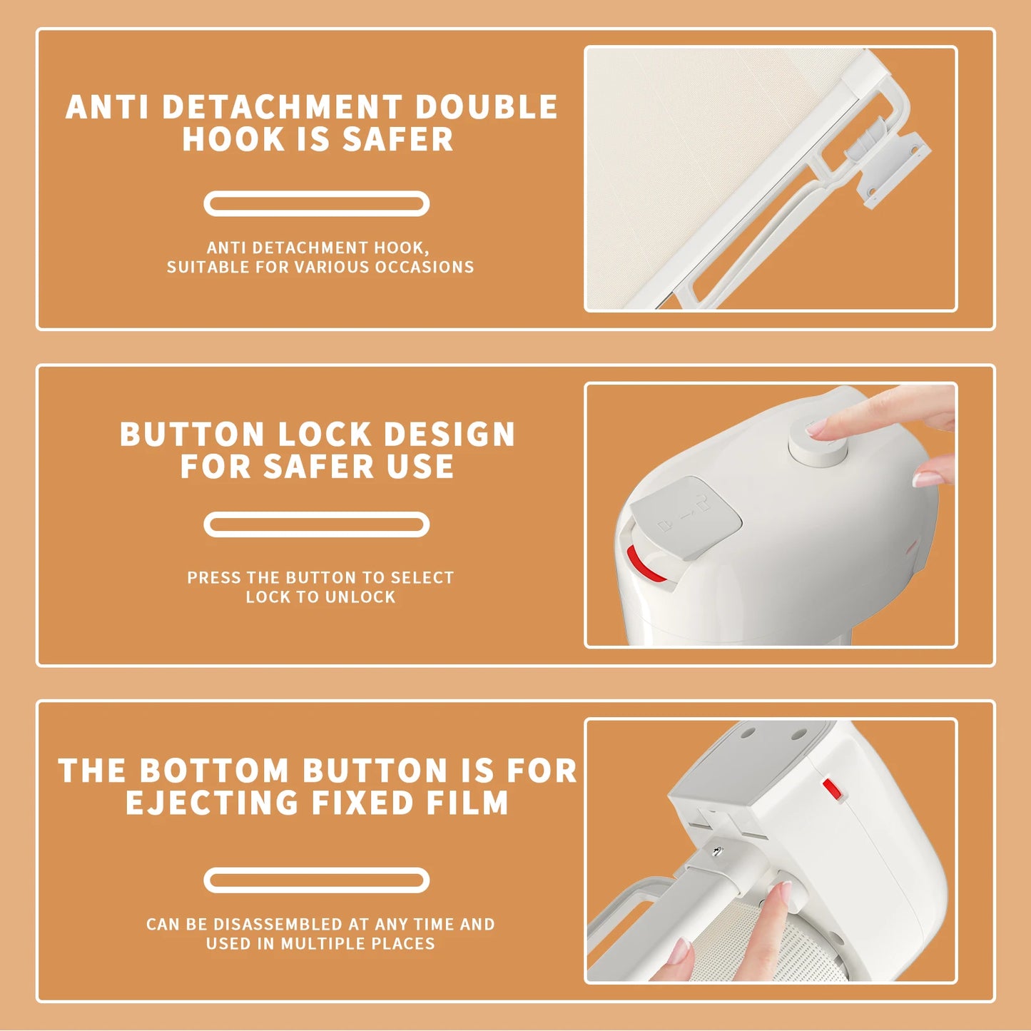 Extra Wide Retractable Dog Gate for Kids and Pets in White
