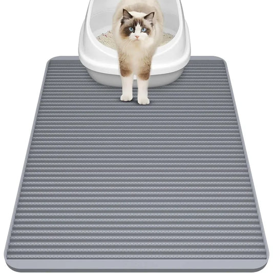 Silicone Cat Litter Mat Large Waterproof Non Slip Durable 31x23