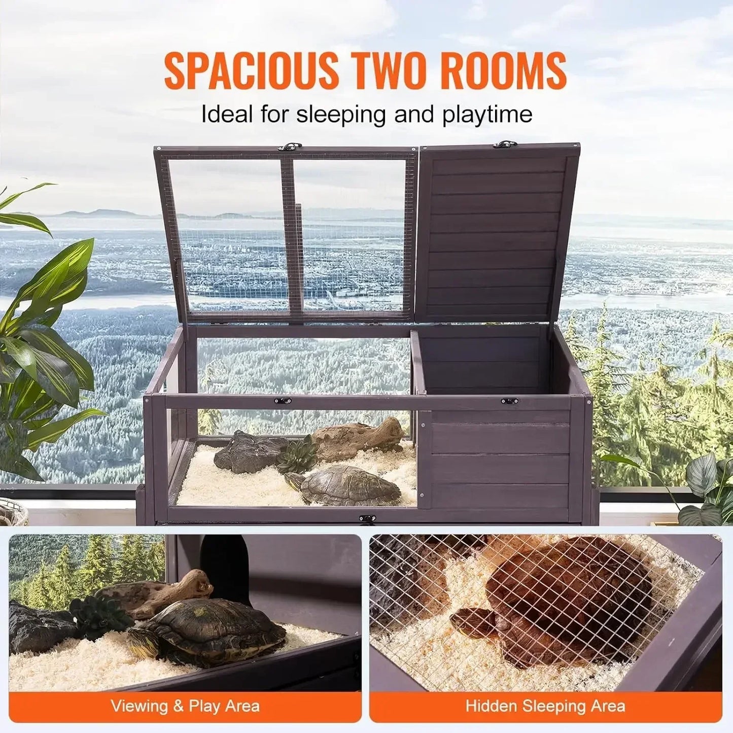 Rolling Tortoise Enclosure With Light Stand Habitat