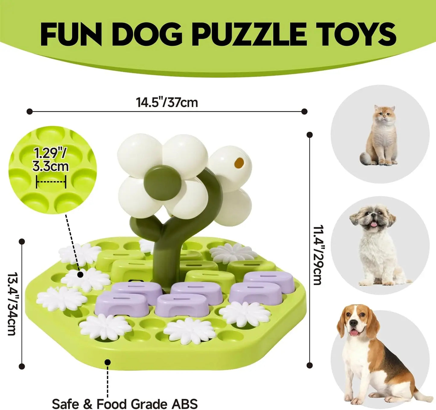 Fun Level 4 Dog Puzzle Toy for IQ Training and Feeding