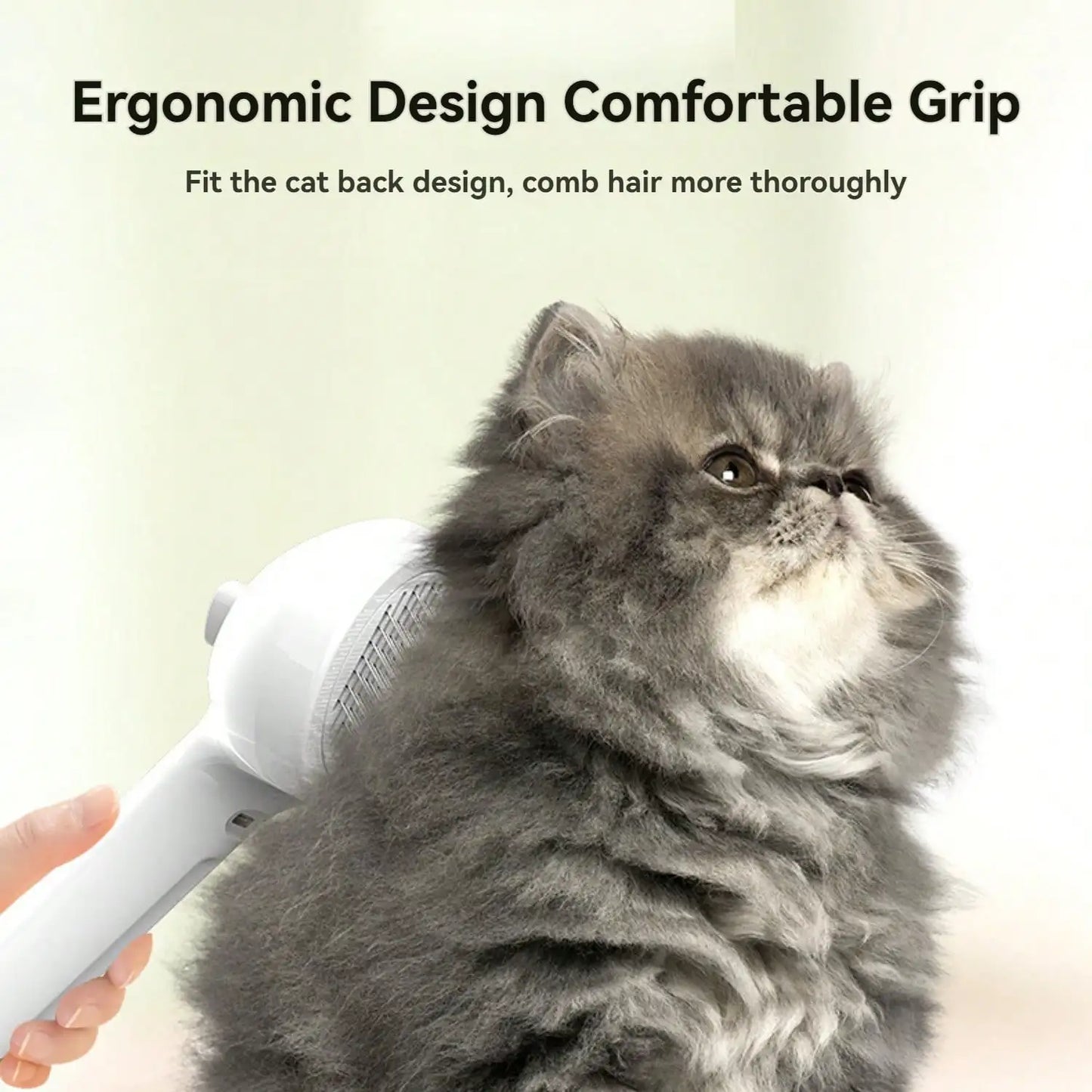 Cat Steam Brush with Spray for Easy Grooming and Shedding