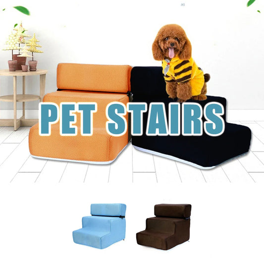 Non-Slip Dog Ramp Cover Washable Zippered Mesh Fabric Stairs