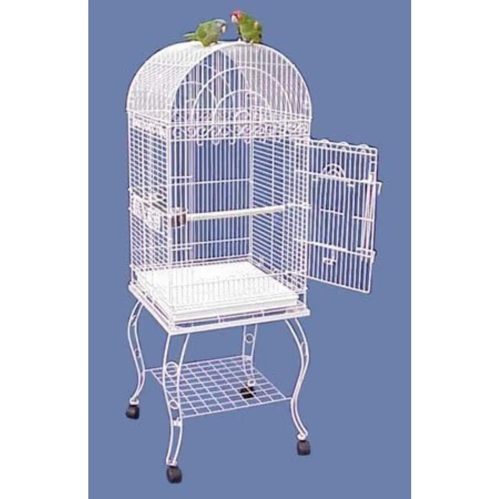 Gap Hana Hut Dometop Bird Cage With Stand Stainless Steel