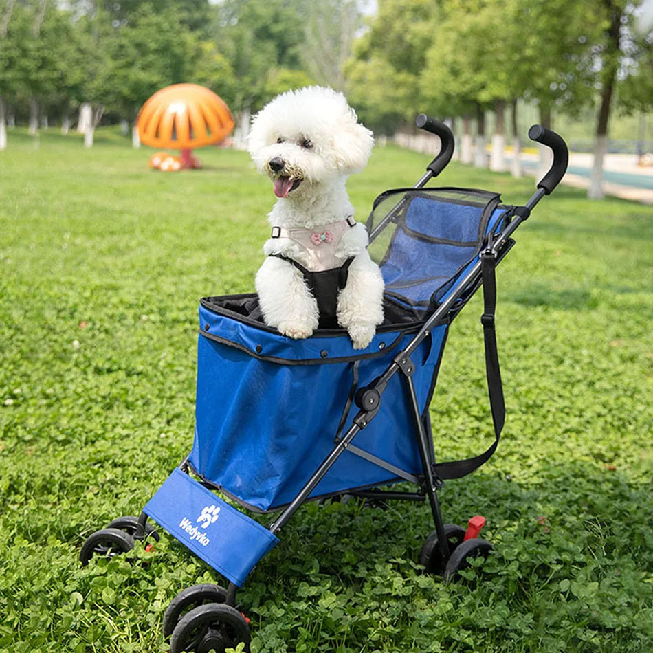 Waterproof Pet Stroller for Dogs and Cats Folding Travel Carrier