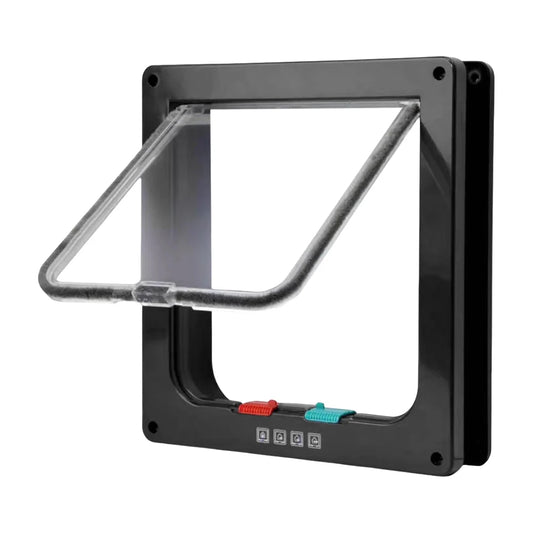 Puppy and Kitten Safety Pet Door with Four Way Lock for Small Pets