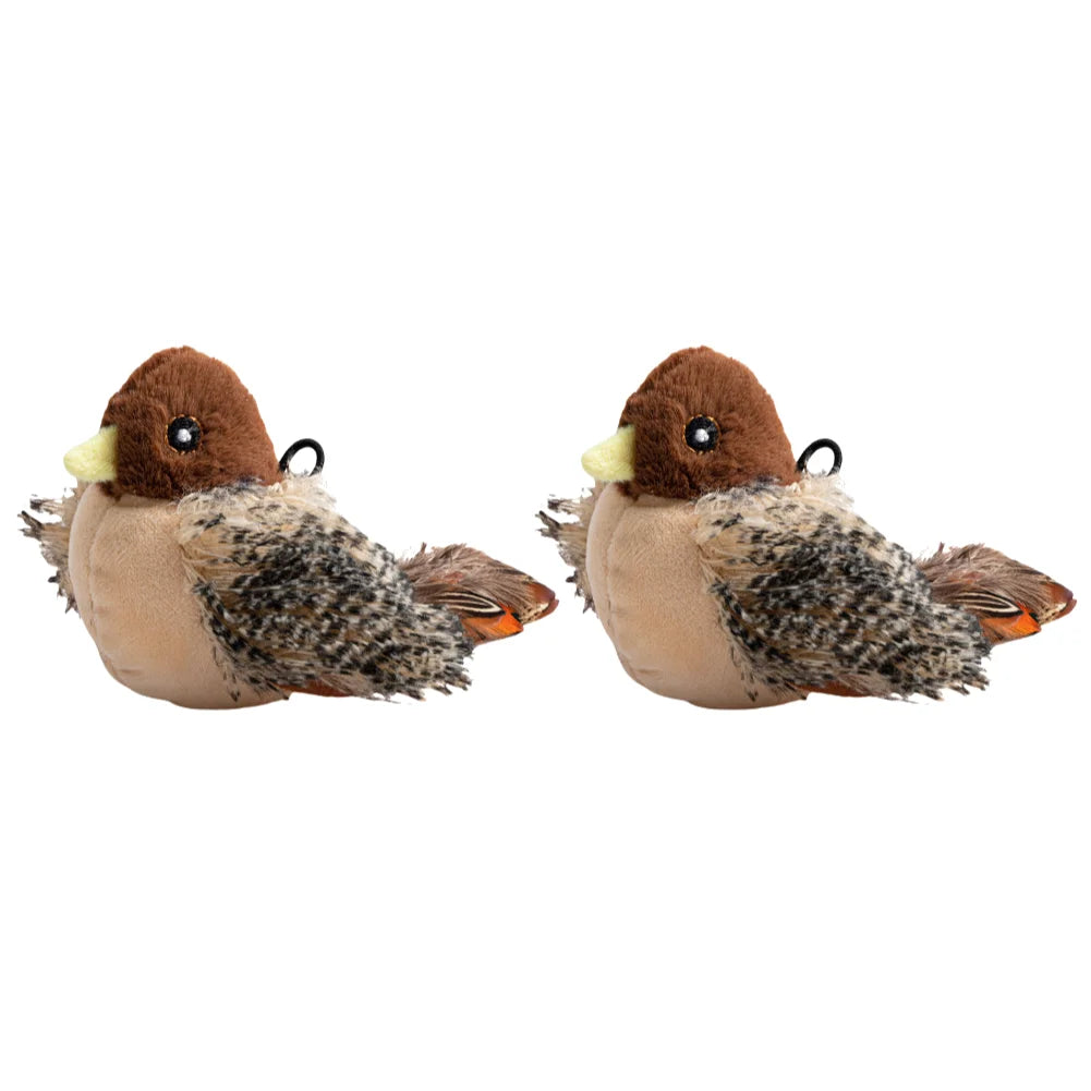 Interactive Flapping Bird Cat Toy Electric Plush Squeaky Fun