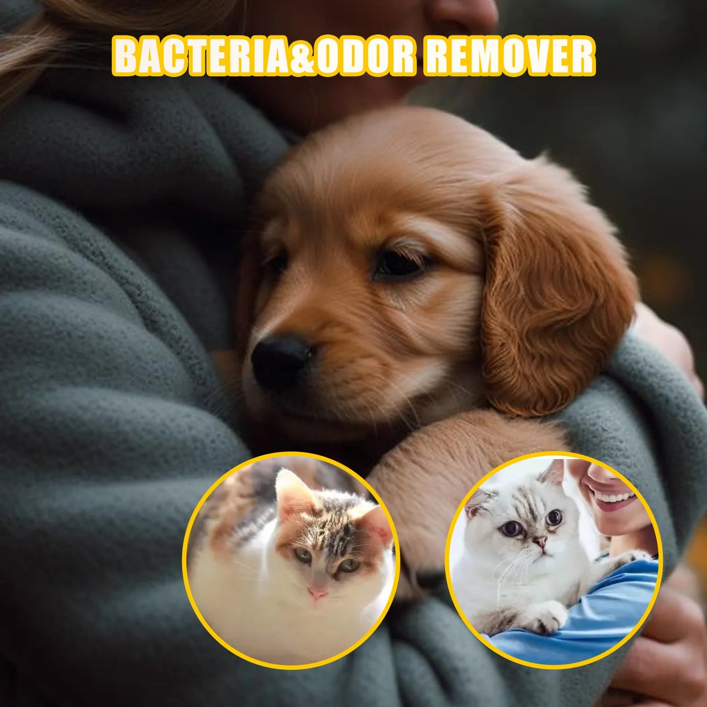 Pet Deodorant Spray 50ml for Cats and Dogs Odor Elimination