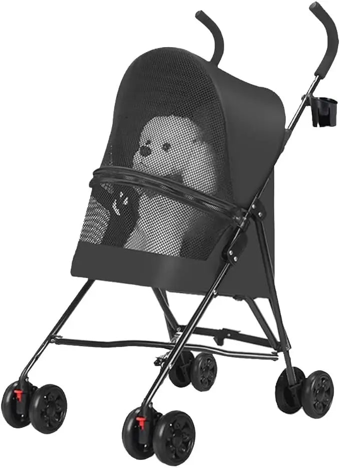 Lightweight Foldable Portable Compact Jogger Pet Stroller for Small Dogs by NoEnName