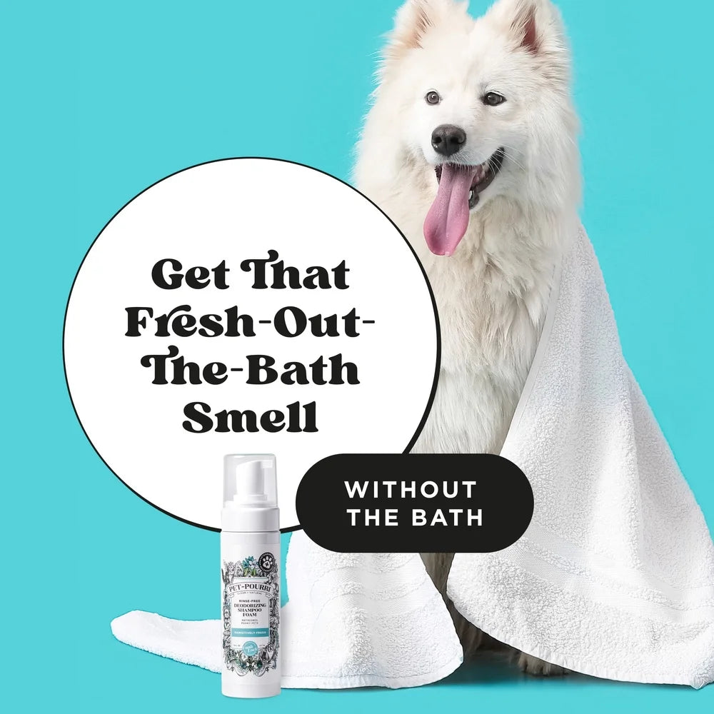 Waterless Pet Shampoo Foam Deodorizing Grooming Cleanser for Dogs and Cats