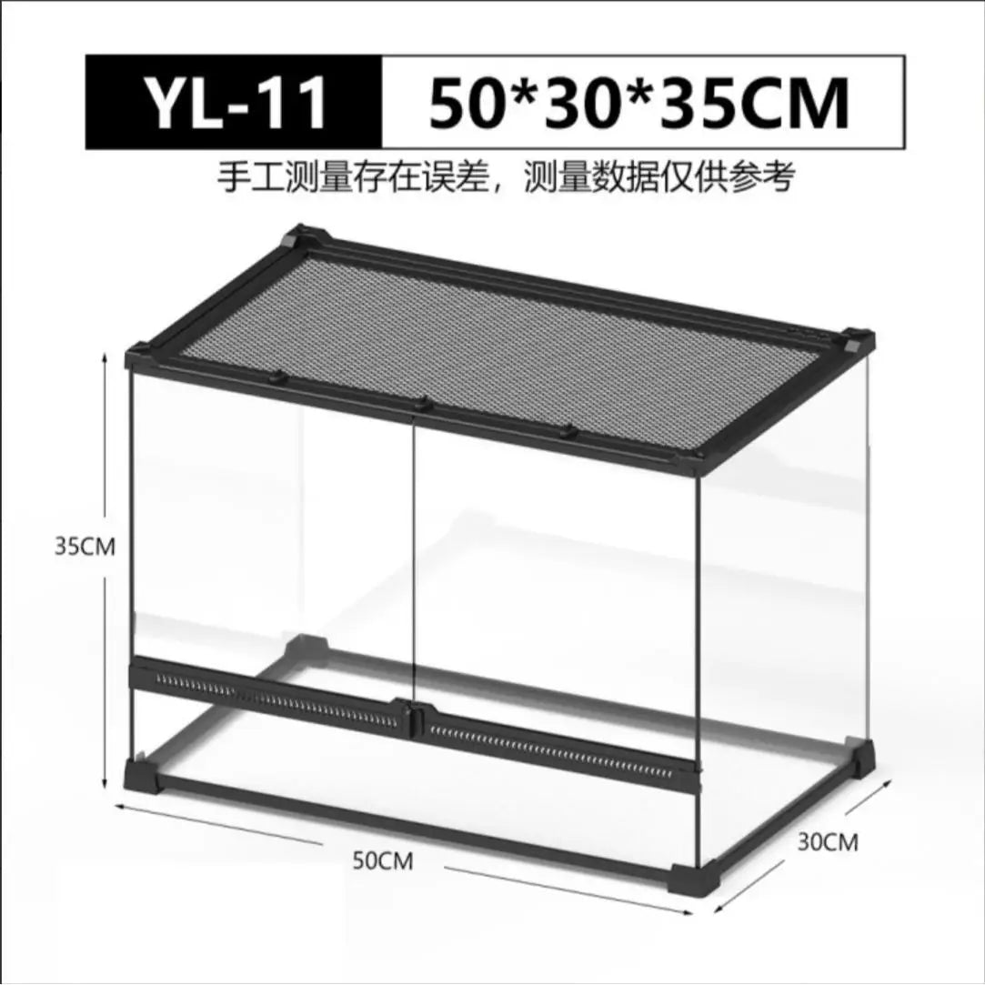 Hign-concerned Glass Reptile Terrarium 30 Gallon Front Door