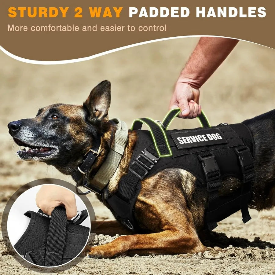 Hign Concerned Tactical MOLLE Vest For Dogs Harness