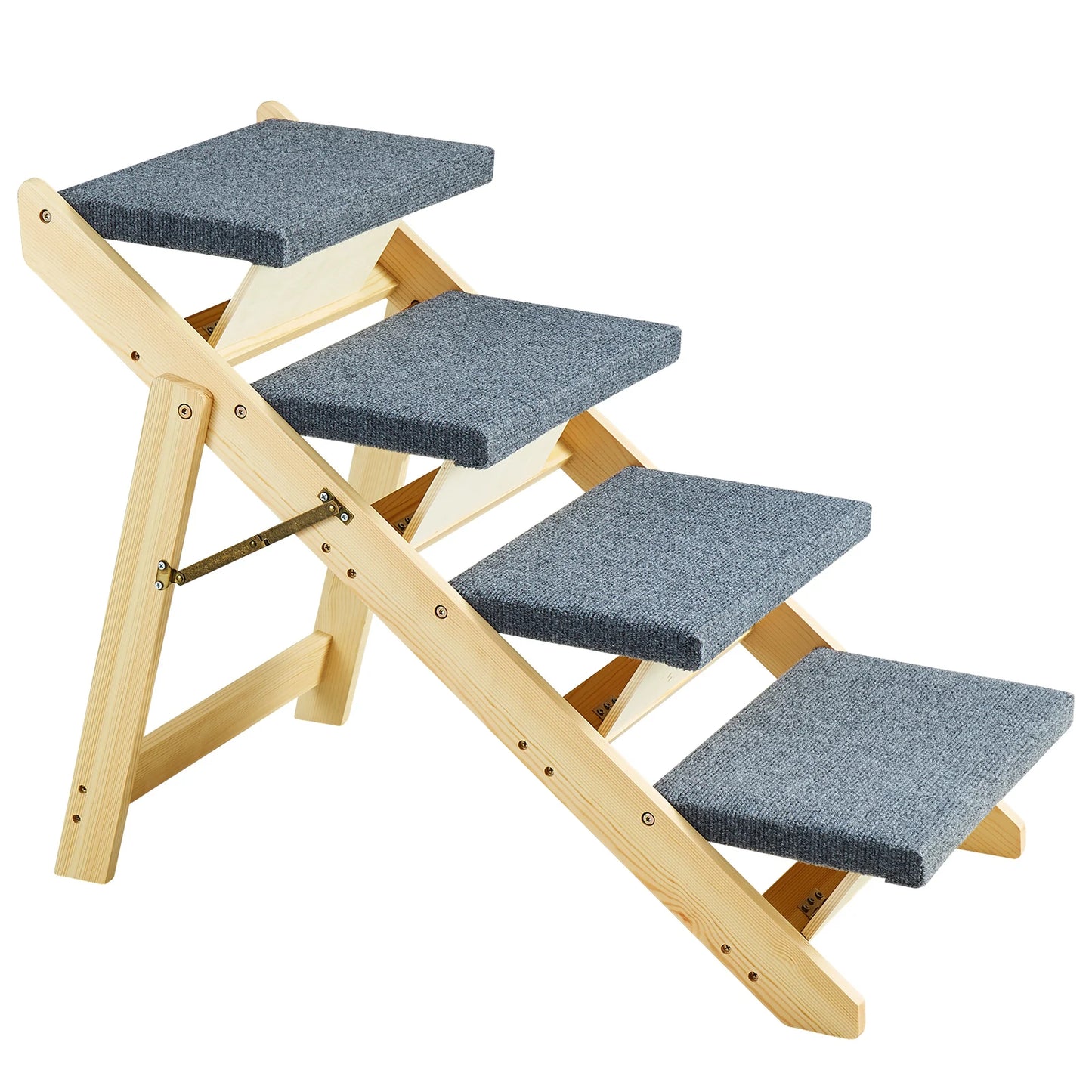 Dog Door SucceBuy Foldable Wooden Pet Steps And Ramp Beds