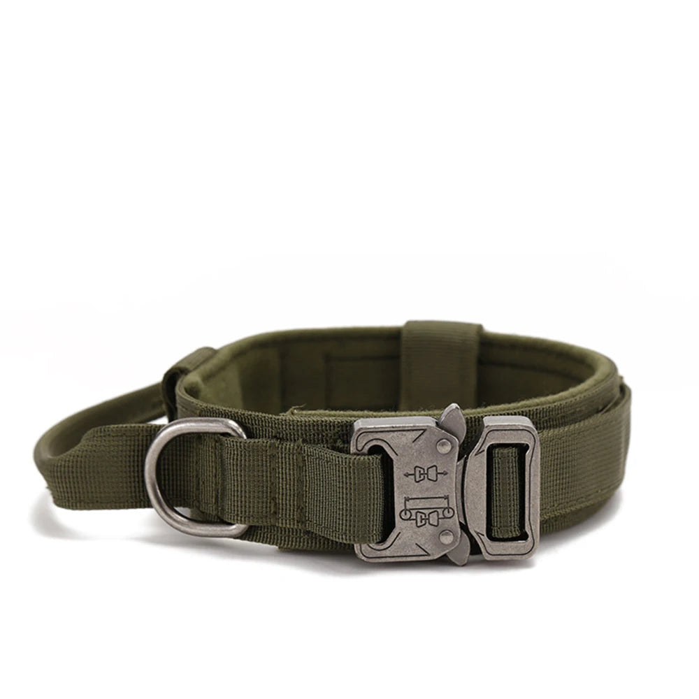 Durable Nylon Dog Collar and Leash Set for Large Breeds