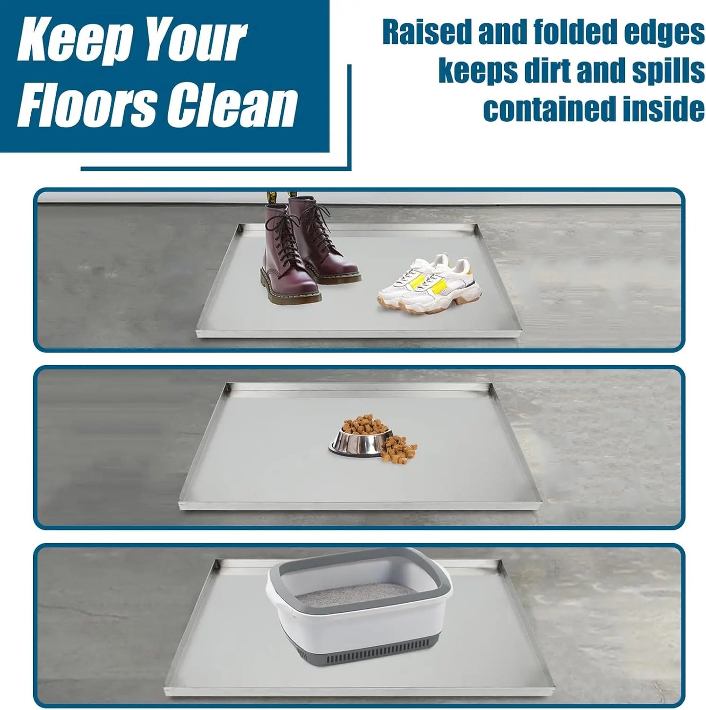 Stainless Steel Replacement Tray for Dog Crate by NoEnName