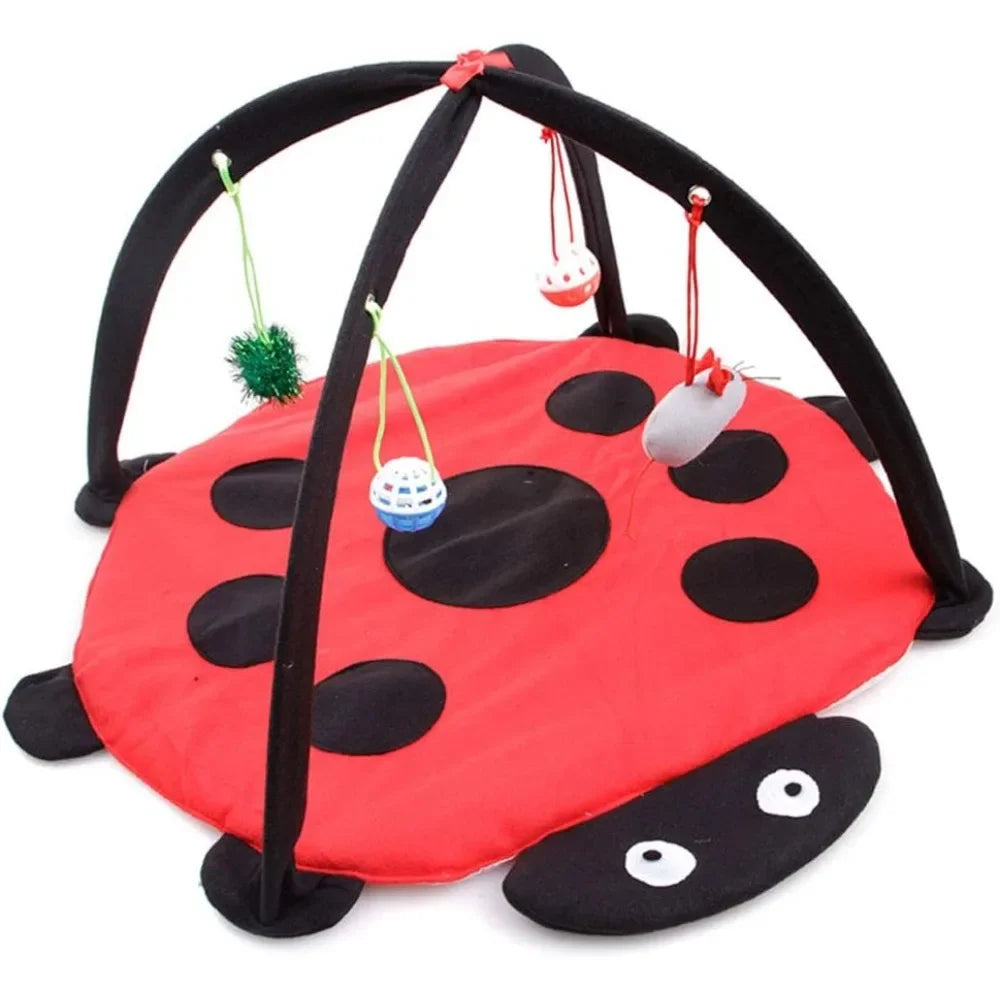 Cat Tent Activity Center with Hanging Cat Toys Balls Best Cat Bed Tent Kitten Mat Pet Supplies
