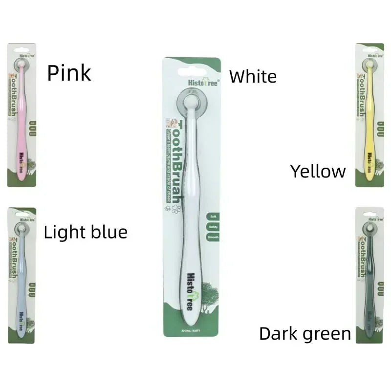Round Head Dog Toothbrush for Fresh Breath and Dental Care
