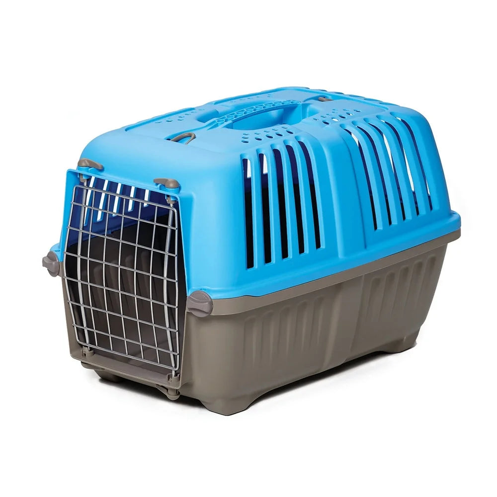 XMSJ Portable 22 Inch Pet Carrier for Small Dogs and Cats with Steel Door Easy Assembly