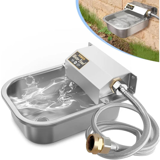 Automatic Water Dispenser for Dogs 304 Stainless Steel Pet Water Feeder by NoEnName