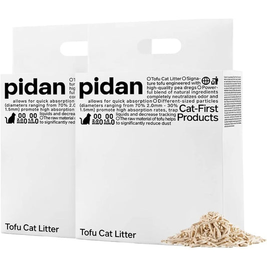 Natural Tofu Cat Litter Clumping Flushable Eco Friendly 12L
