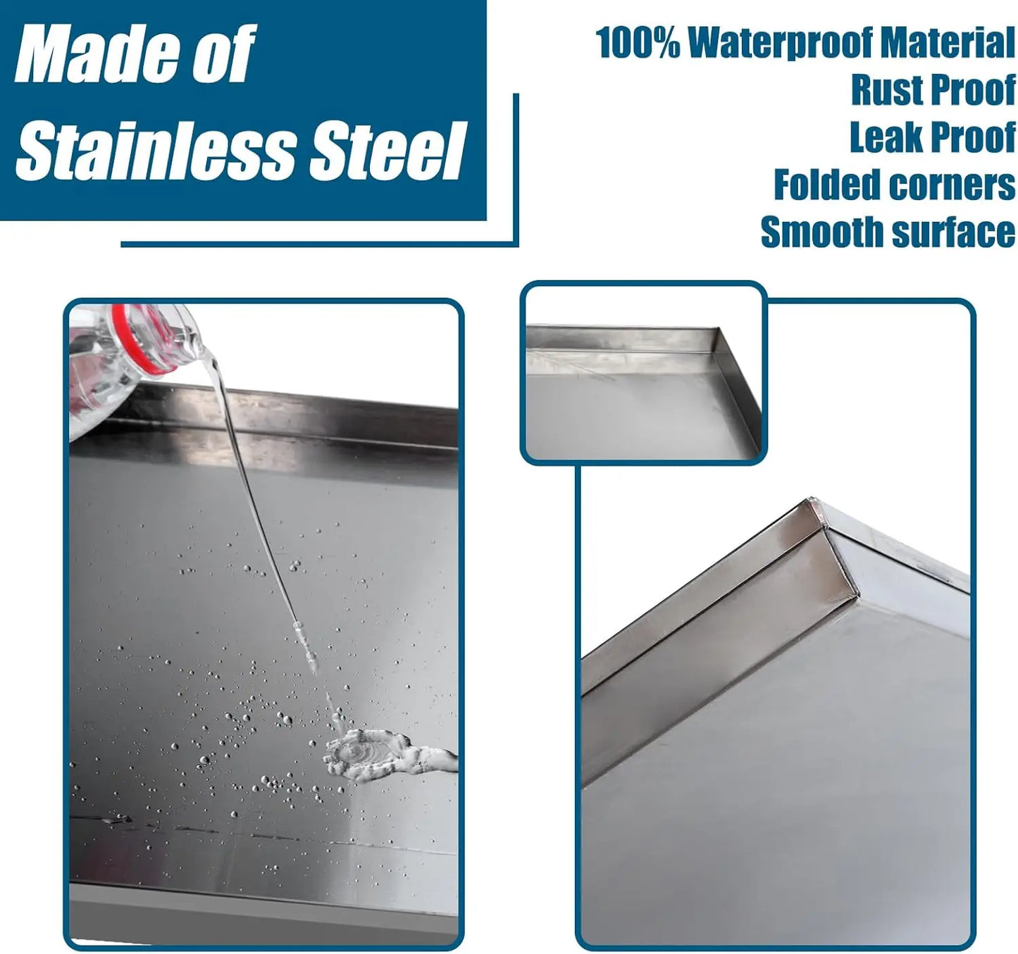 Stainless Steel Replacement Tray for Dog Crate by NoEnName