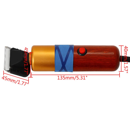 Corded Electric Pet Clippers 220V 36W Dog Grooming Tool with Nylon Steel Ceramic Blades