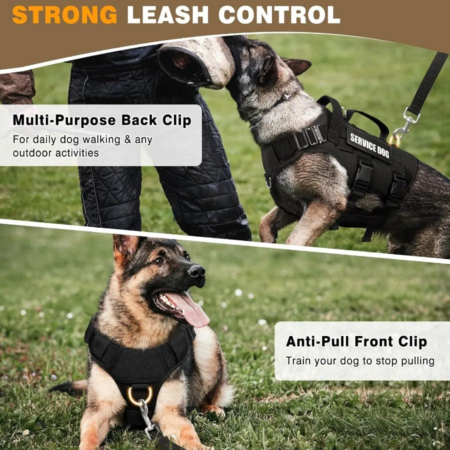Hign Concerned Tactical MOLLE Vest For Dogs Harness