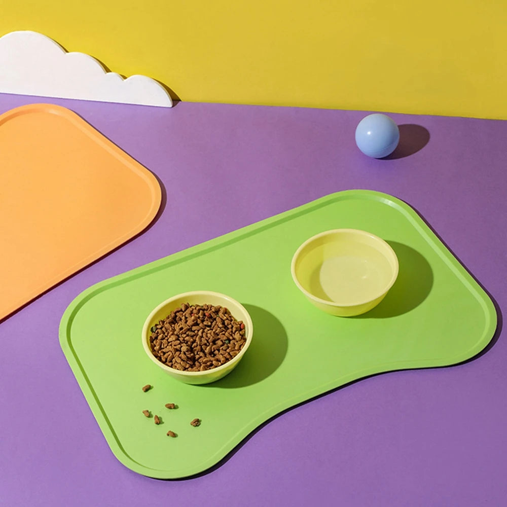 Silicone Pet Feeding Mat for Dogs and Cats Non Stick Waterproof Food Pad Puppy Feeder Water Cushion Placemat 45x29.5cm