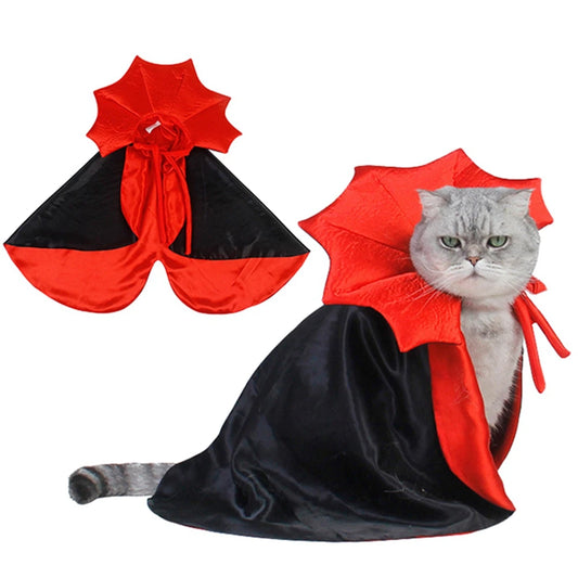 Pet Halloween Cape Costume for Dogs and Cats Festive Dress Up