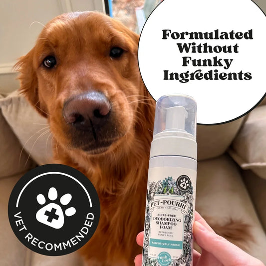 XMSJ Waterless Pet Shampoo Foam Deodorizing Grooming Cleanser for Dogs and Cats