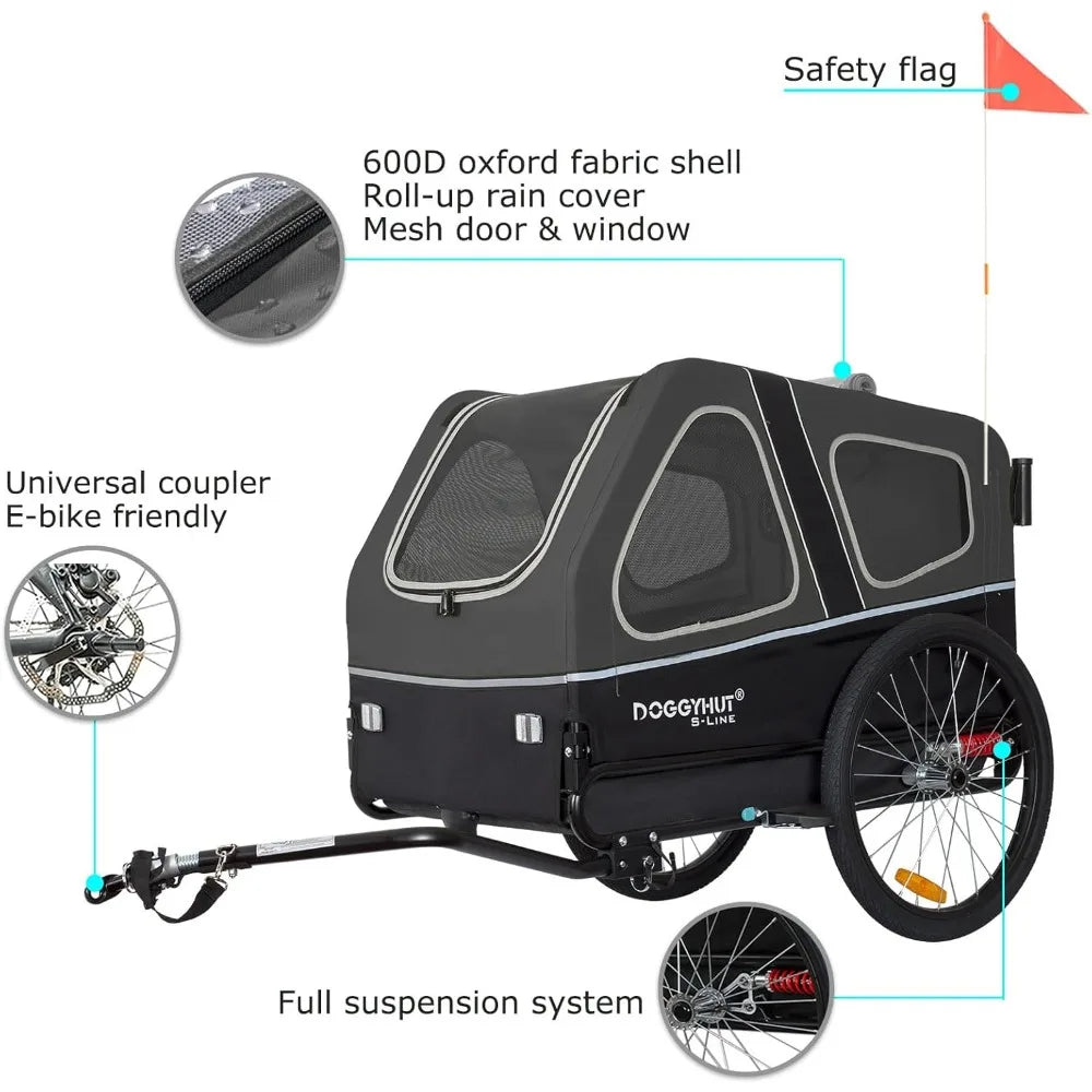 Veelar DoggyHut S Line Pet Bike Trailer And Stroller