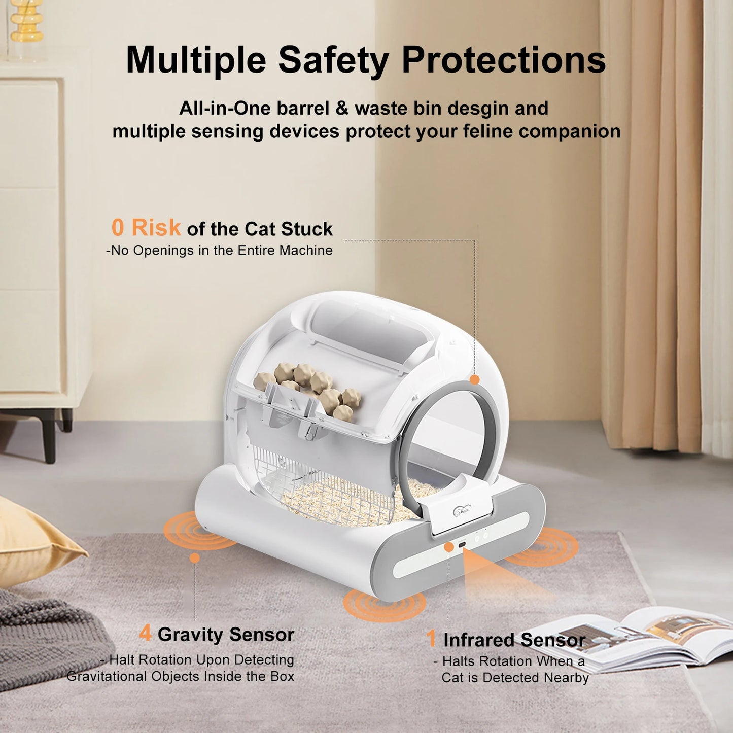 DOEL Automatic Self Cleaning Litter Box With App Control