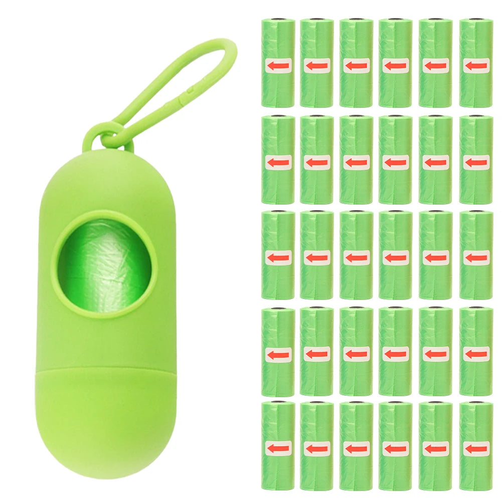 Shunmaii Dog Poop Bag Dispenser 450 Count Unscented Bags