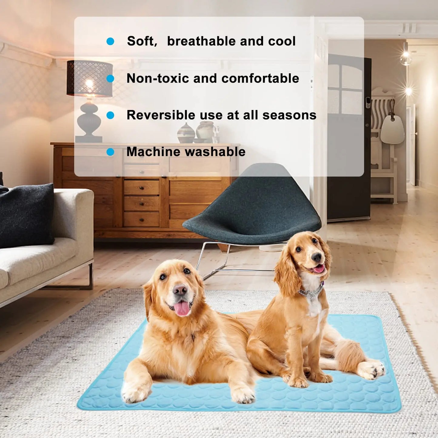 Dog Cooling Mat Moisture Proof Breathable Summer Pet Blanket