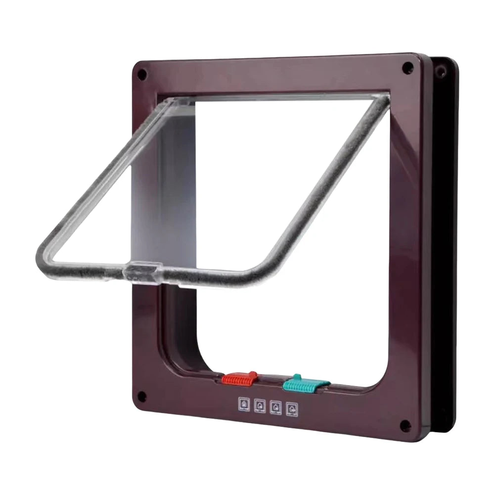 ShunmaiiHign-concerned Four Way Lock Pet Door for Small Pets