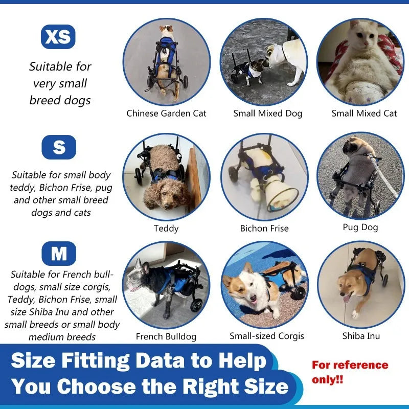 Elderly Dog Wheelchair for Hind Limb Paralysis Rehabilitation Cart