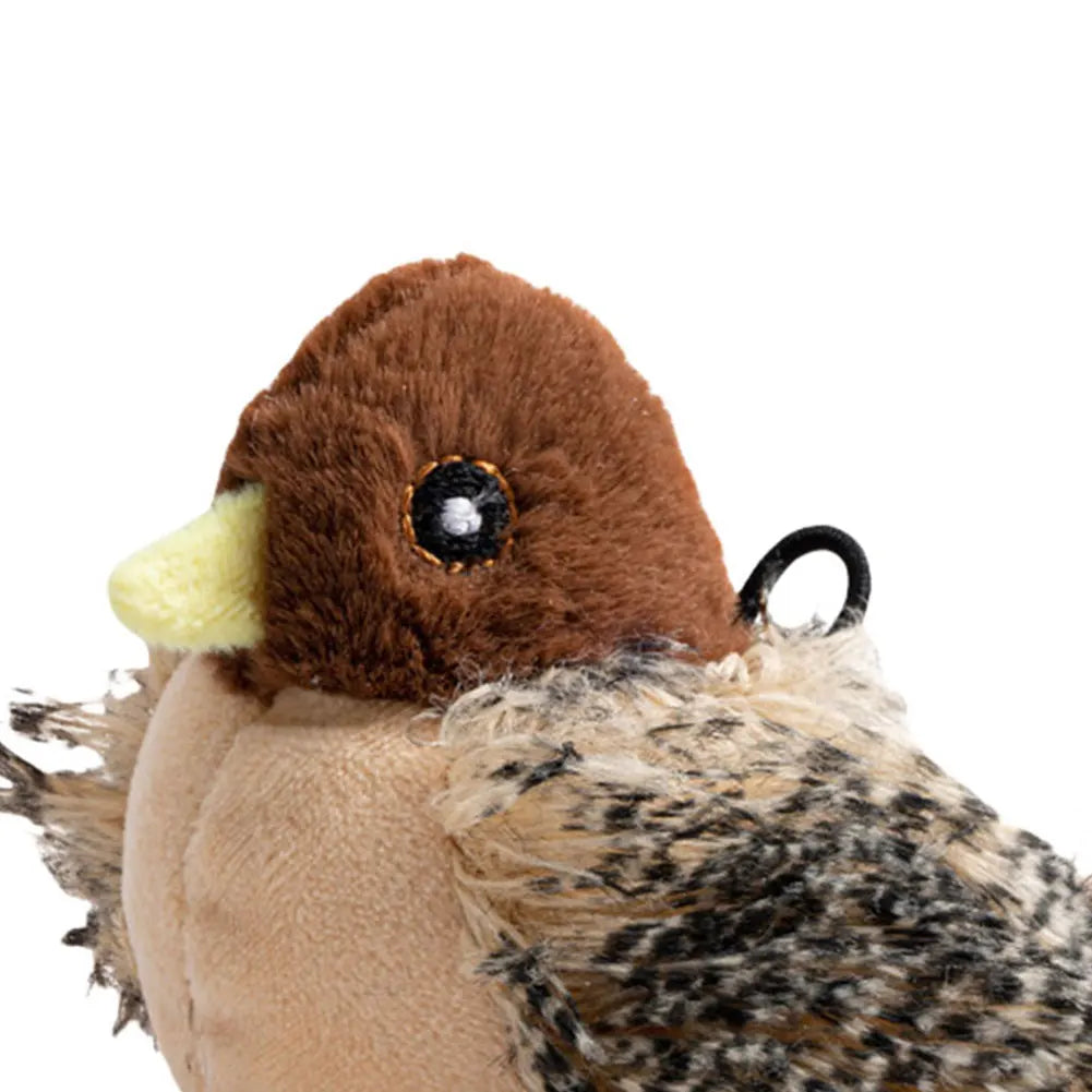 Interactive Flapping Bird Cat Toy Electric Plush Squeaky Fun
