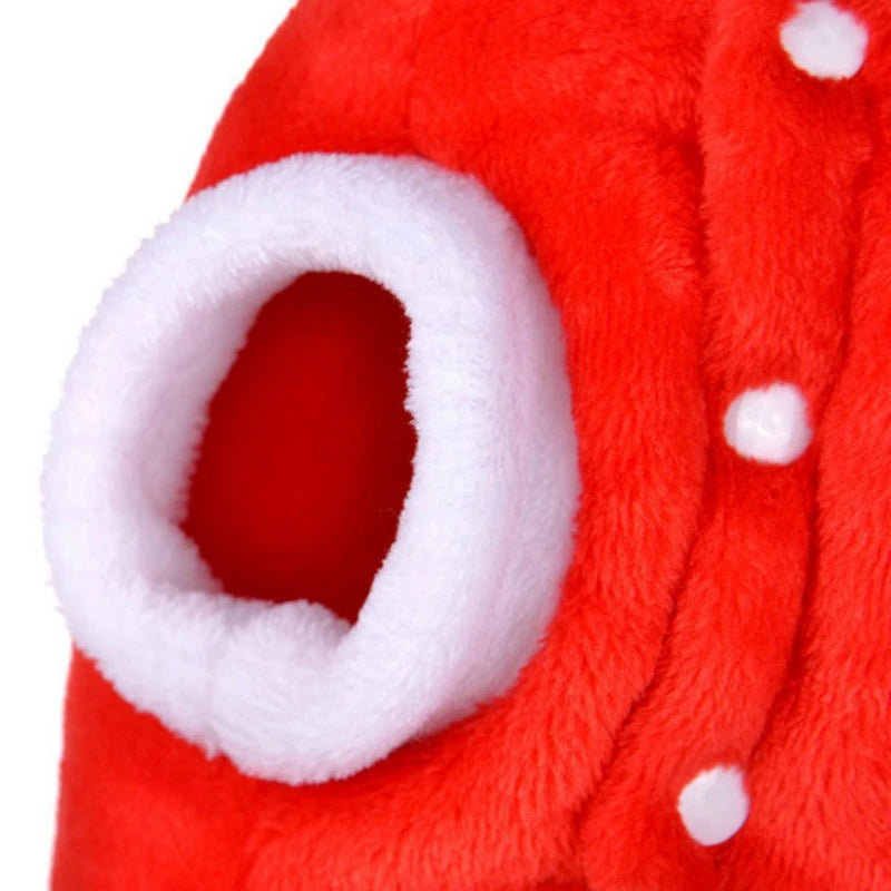 Hooded Christmas Jumpsuit for Dogs Pet Elk Warm Autumn Winter Puppy Jacket Coat