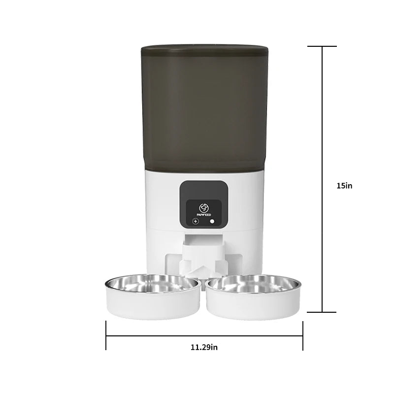PAPIFEED Cat Automatic Double Bowl Feeder With WiFi Timer