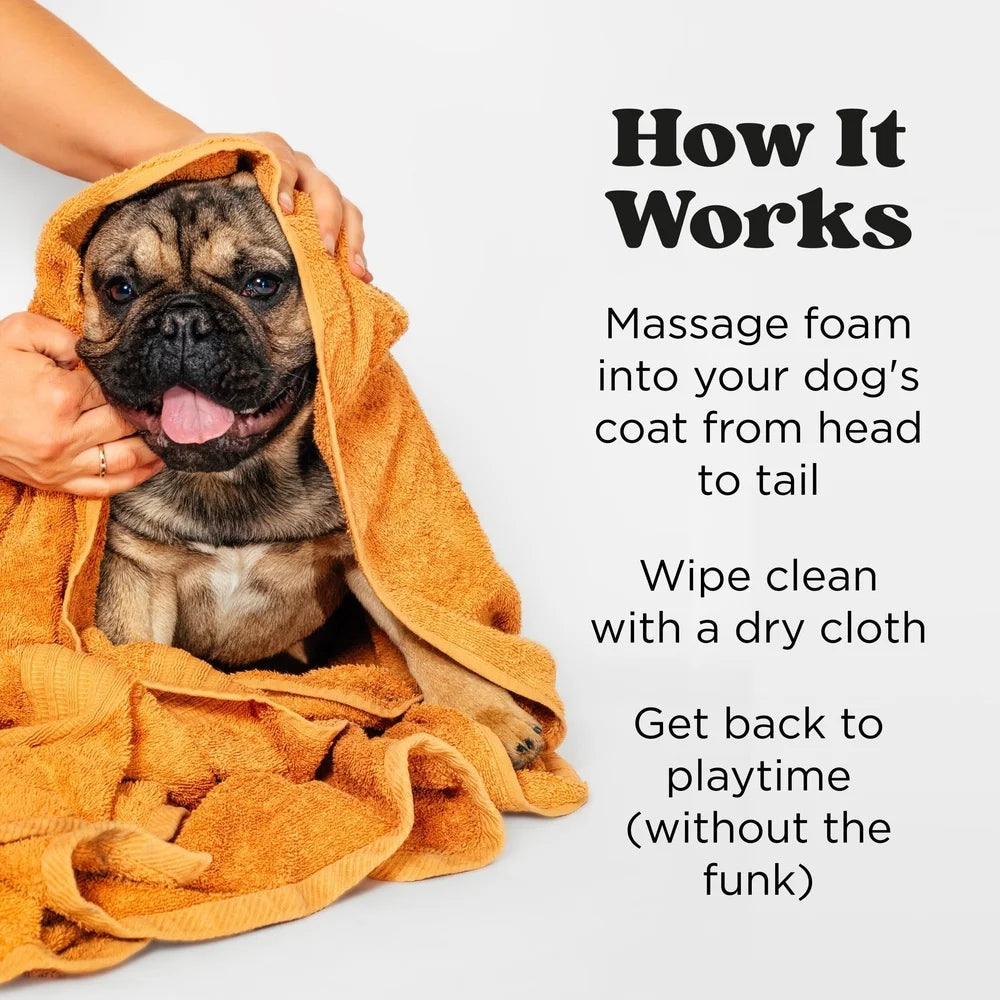 Waterless Pet Shampoo Foam Deodorizing Grooming Cleanser for Dogs and Cats