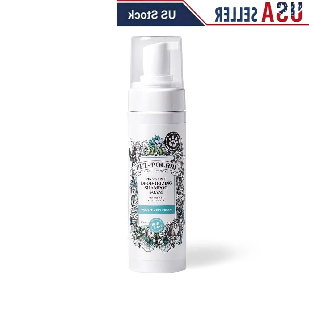 Waterless Pet Shampoo Foam Deodorizing Grooming Cleanser for Dogs and Cats