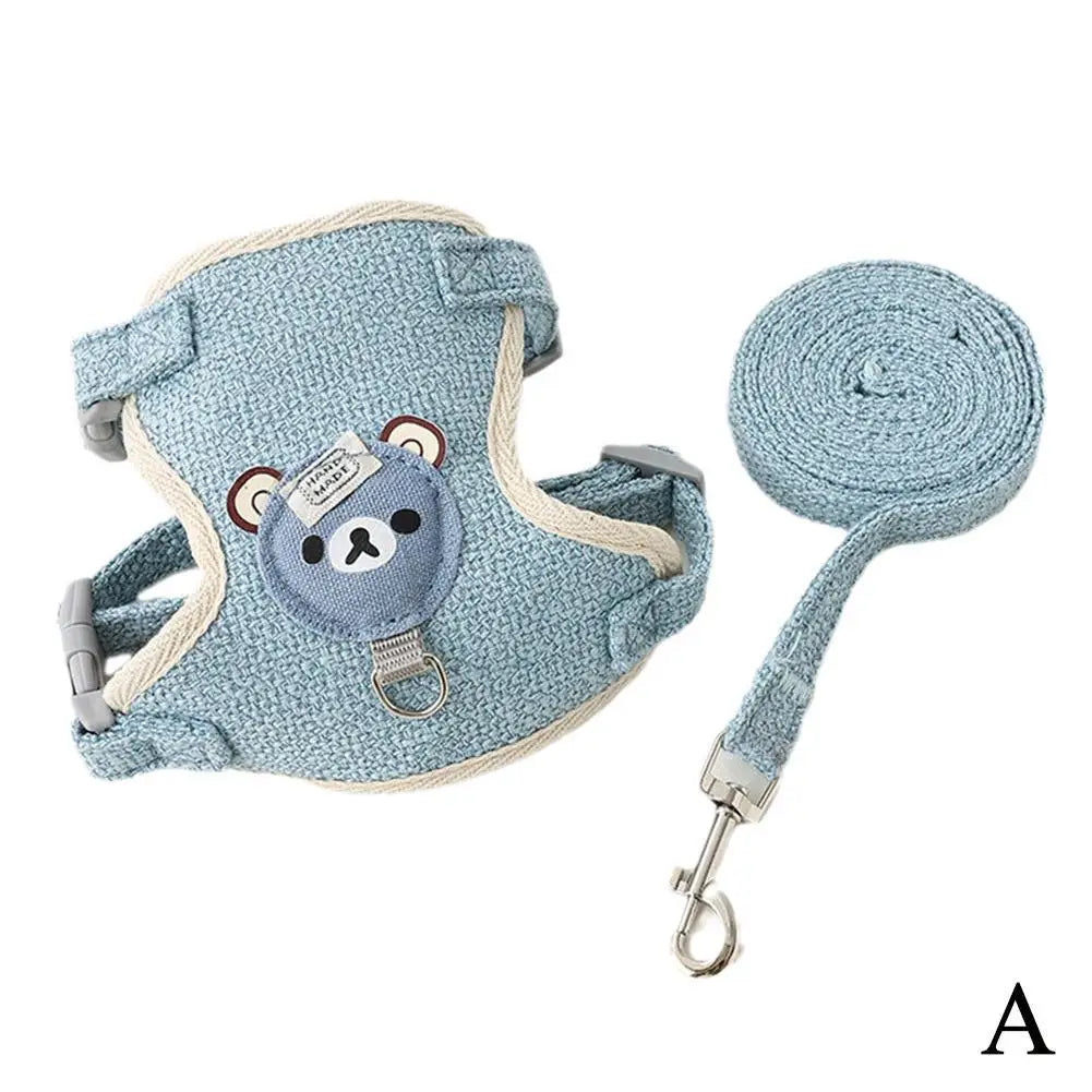 Adjustable Breathable Pet Harness and Leash for Small Dogs and Cats by NoEnName