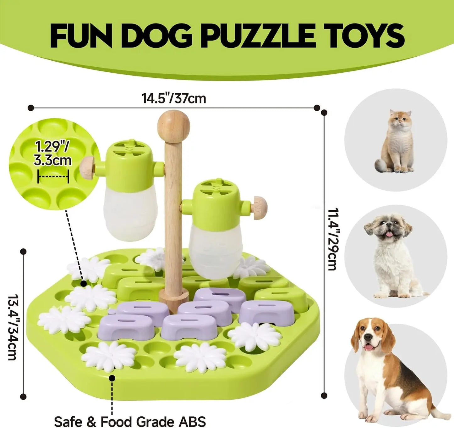 Fun Level 4 Dog Puzzle Toy for IQ Training and Feeding