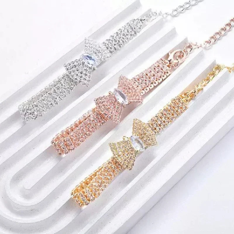 Zhejiang Adjustable Pet Collar Diamond Zircon Bone Pendant