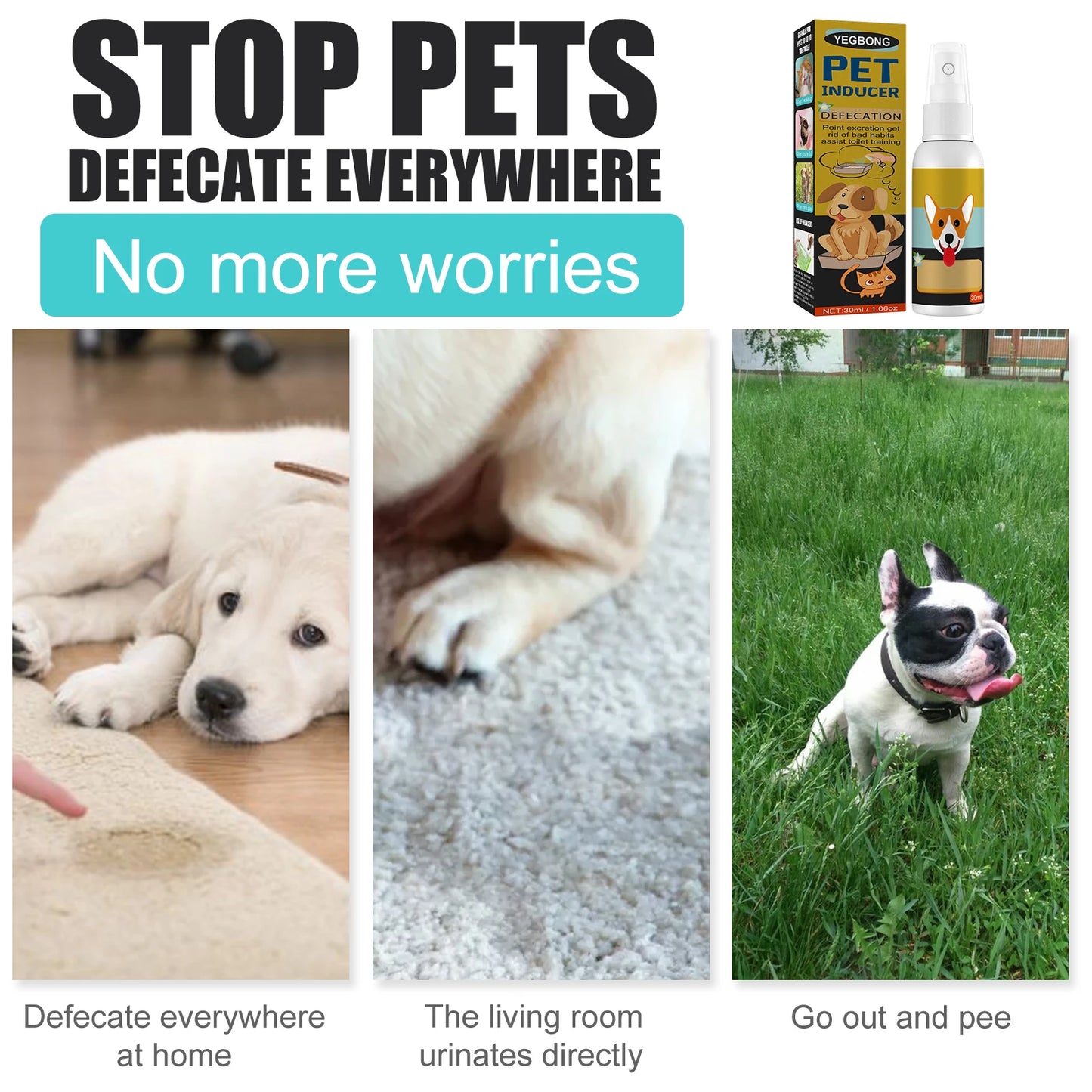 Dog Potty Training Spray for Effective Outdoor Toilet Training