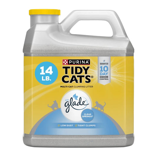 Clumping Cat Litter With Glade Clear Springs Deodorizer 14 lb