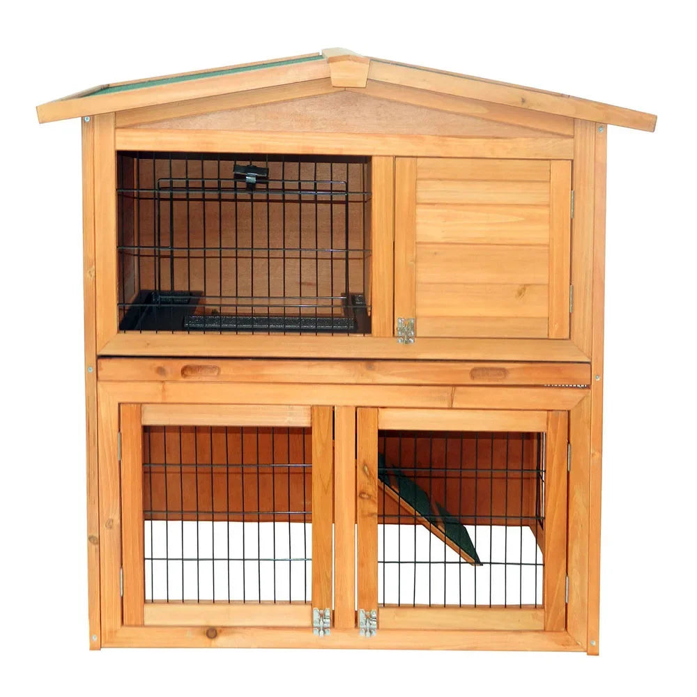 40 Inch Triangle Roof Waterproof Rabbit Hutch Chicken Coop