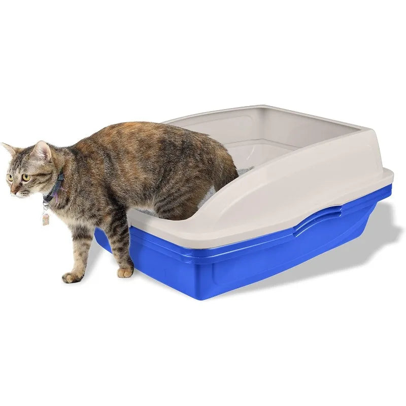 Pets Large Sifting Cat Litter Box with Frame High Sided CP5