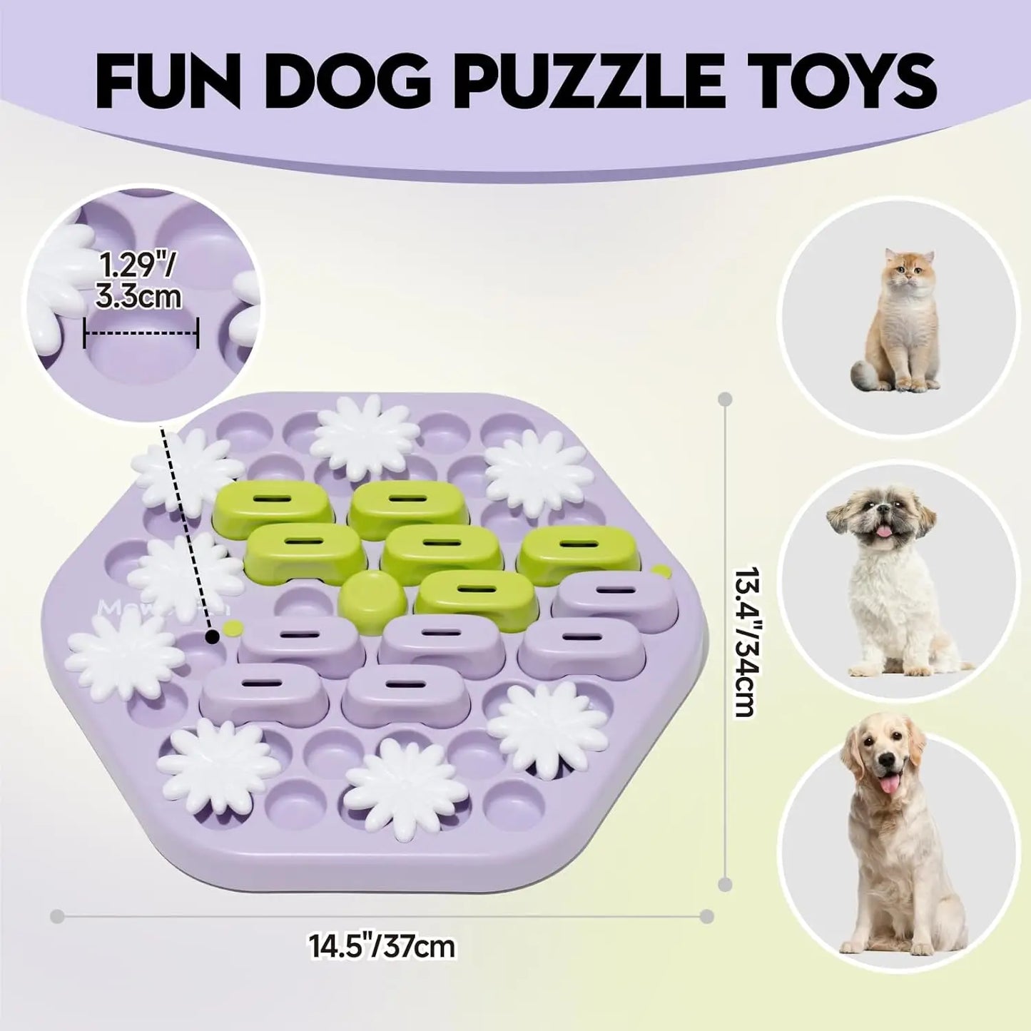 Fun Level 4 Dog Puzzle Toy for IQ Training and Feeding